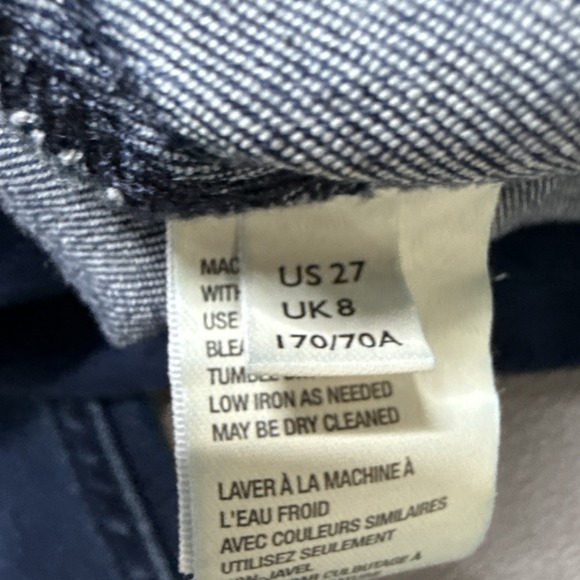 Free People Jeans Womens 27 Blue Indigo Flare Low‎ Rise Pull On Retro 70s Denim - Picture 8 of 12